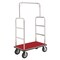 Global Industrial Silver Stainless Steel Bellman Cart, Straight Uprights, 8 Pneumatic Casters, 41-1/4L x 24W x 75H 985117SL - alternate 3